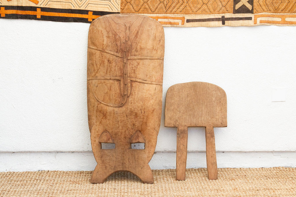 Rustic Outdoor African Kente Folding Chair