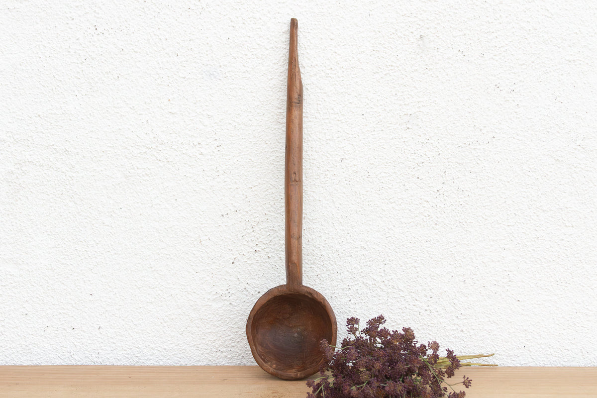 Large Rustic Soup Serving Spoon (Trade)