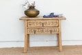 Antique Scholar Carved Console Table