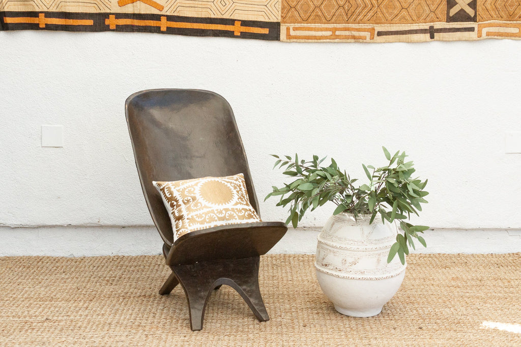 Patinated Brown Senufo Ceremonial Club Chair