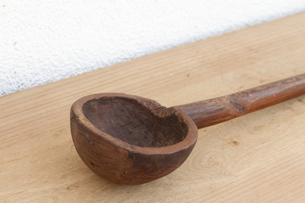 Antique Folk Art Wooden Spoon (Trade)