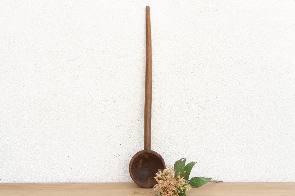 Long Antique Spoon w/Dark Wax Patina (Trade)