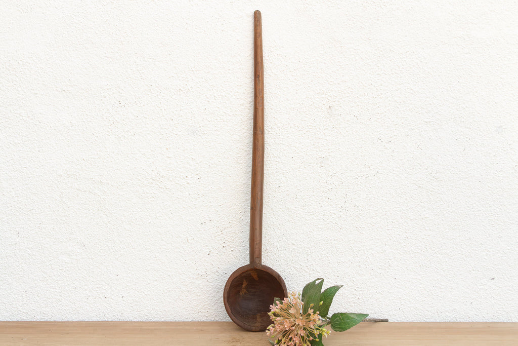 Long Antique Spoon w/Dark Wax Patina (Trade)