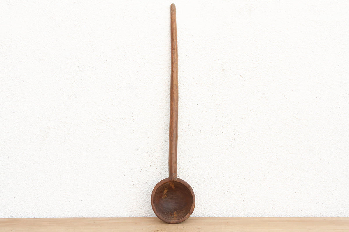 Long Antique Spoon w/Dark Wax Patina