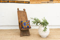 Ceremonial Carved Wood African Folding Chair