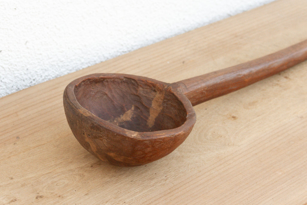 Long Antique Spoon w/Dark Wax Patina (Trade)