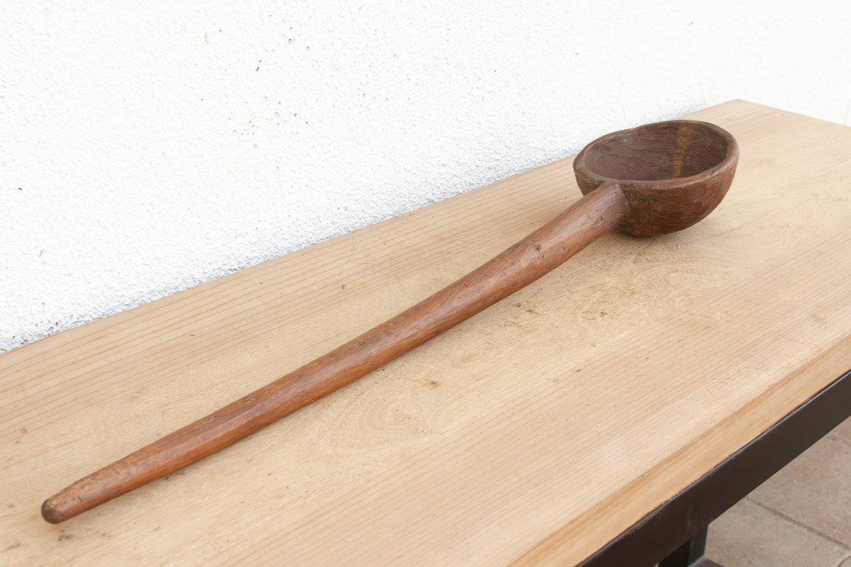 Long Antique Spoon w/Dark Wax Patina (Trade)