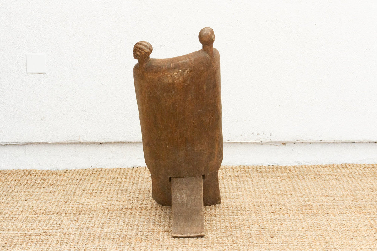 Ceremonial Carved Wood African Folding Chair