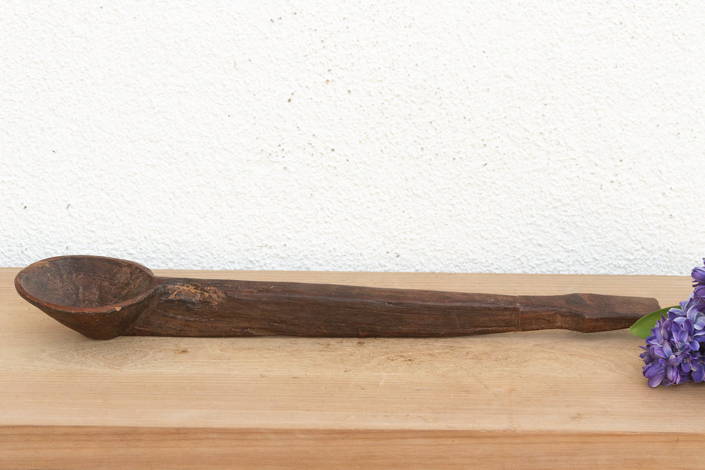 Rustic Abstract Shape Wood Ladle (Trade)
