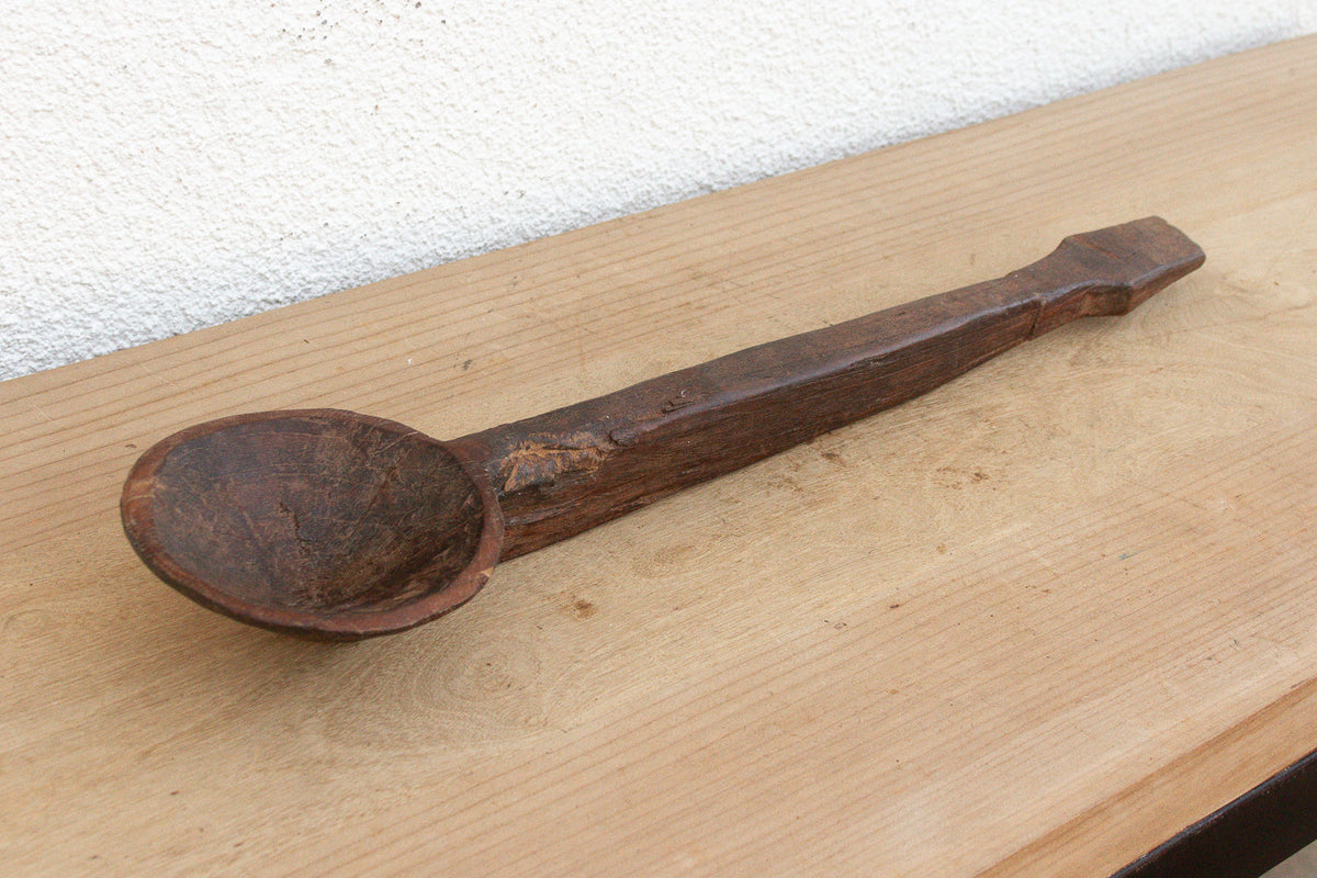 Rustic Abstract Shape Wood Ladle (Trade)