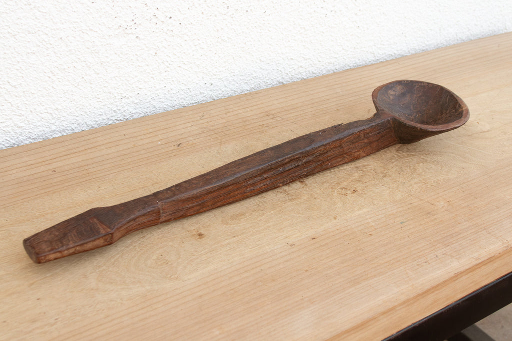 Rustic Abstract Shape Wood Ladle (Trade)