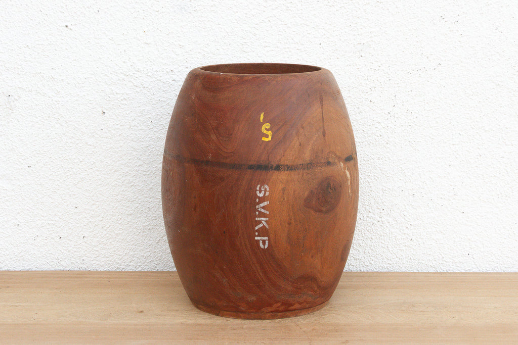 Antique Stenciled Grain Measure Pot