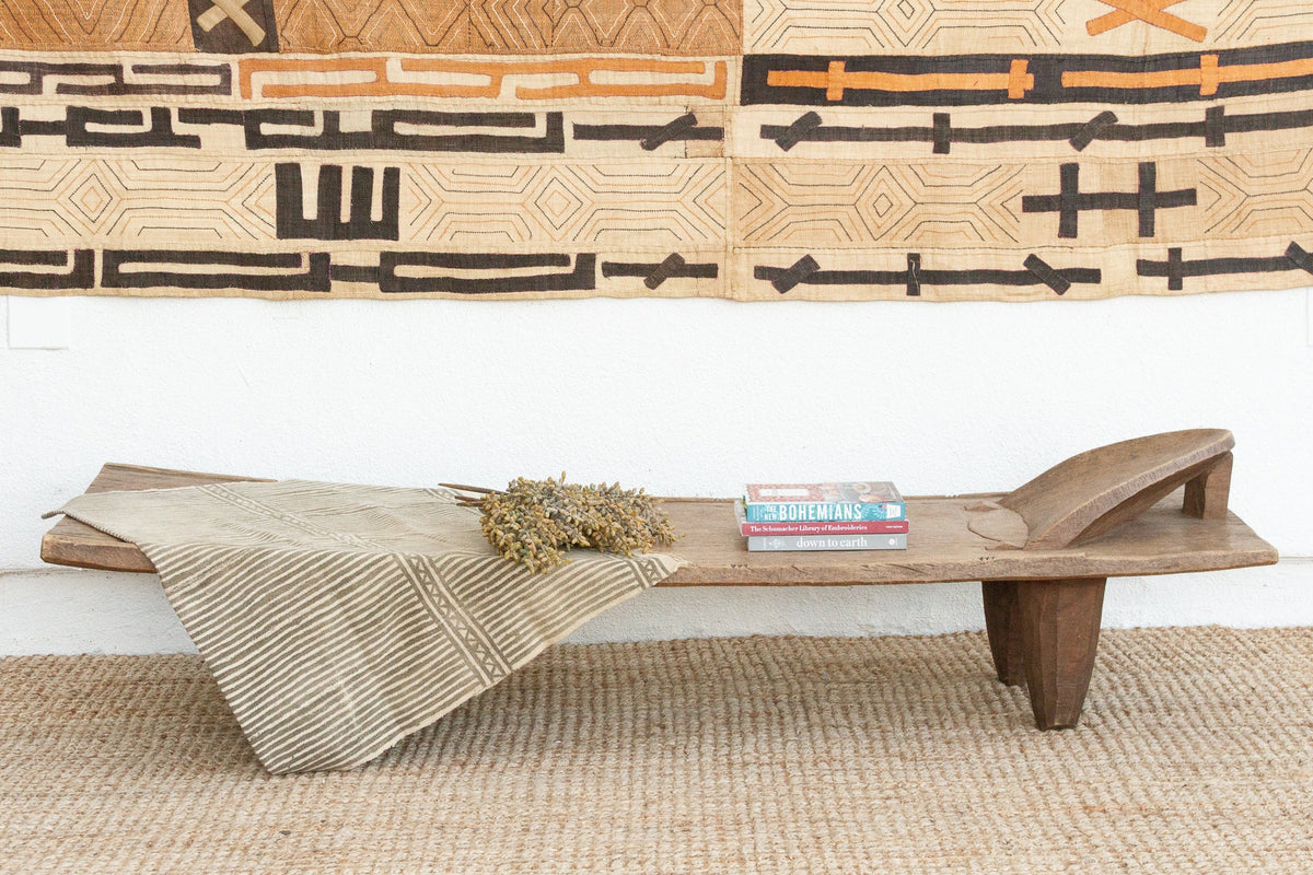 Sculptural Rustic & Elegant African Bed