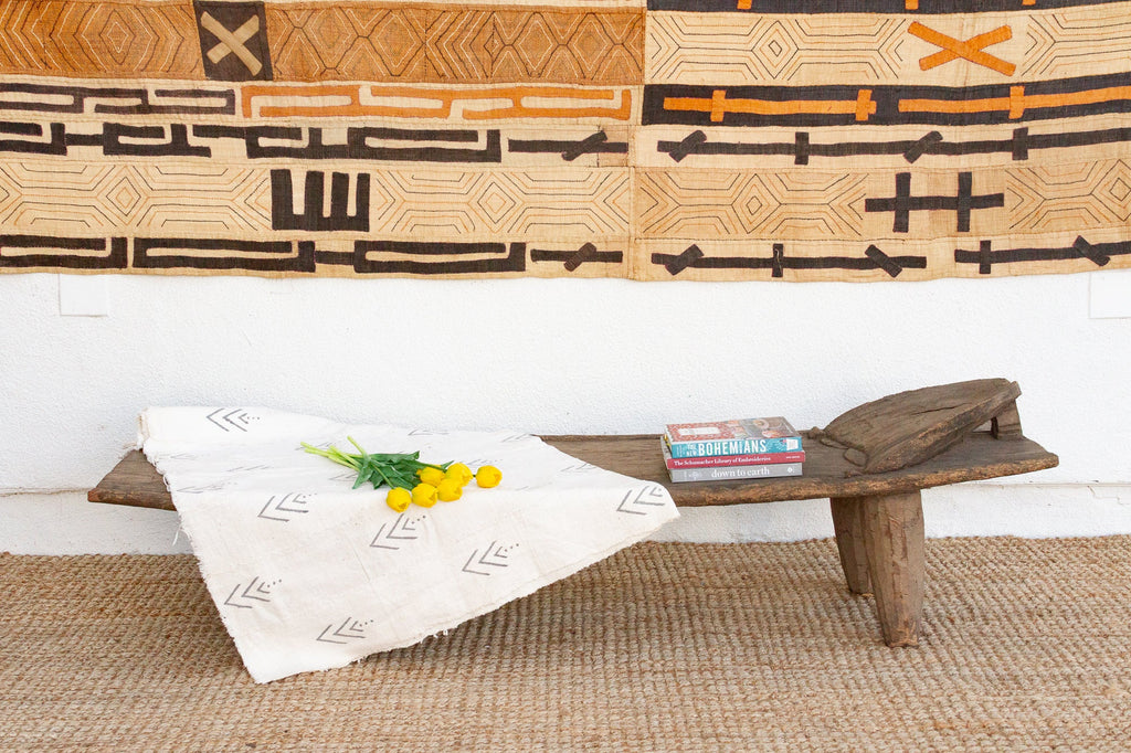 Handcarved Old Wooden Statement Senufo Bed