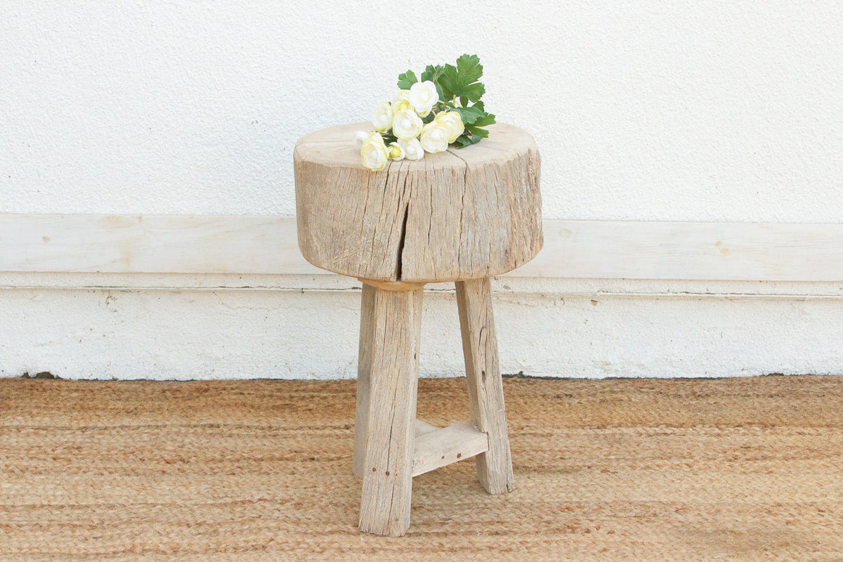 Organic Modern Metal Strap End Table (Trade)