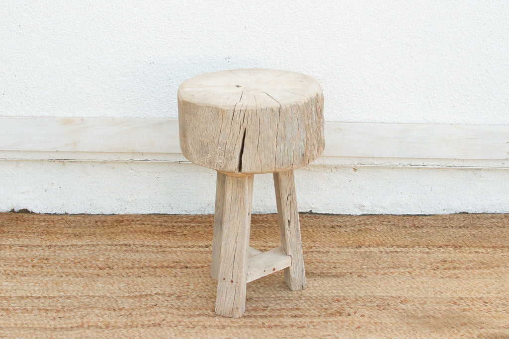 Organic Modern Metal Strap End Table (Trade)