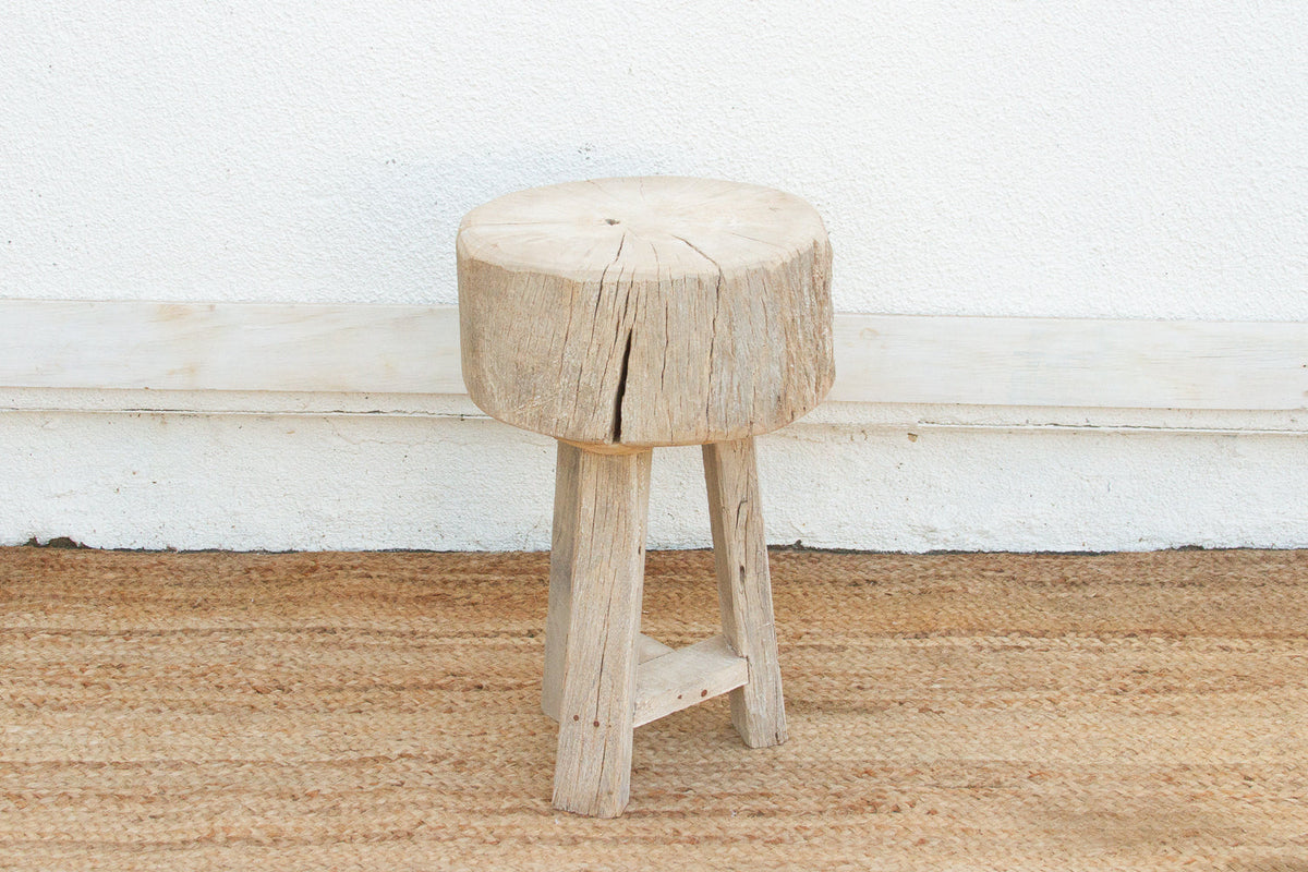 Organic Modern Metal Strap End Table