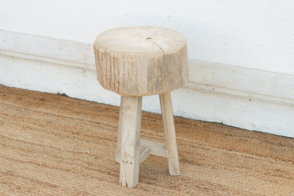 Organic Modern Metal Strap End Table