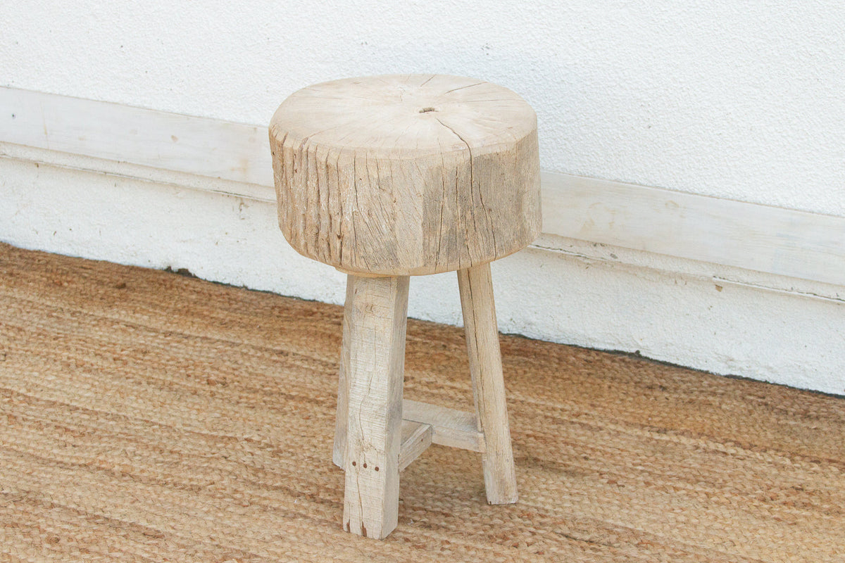 Organic Modern Metal Strap End Table
