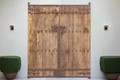 Antique Iron Blossom Architectural Courtyard Gate