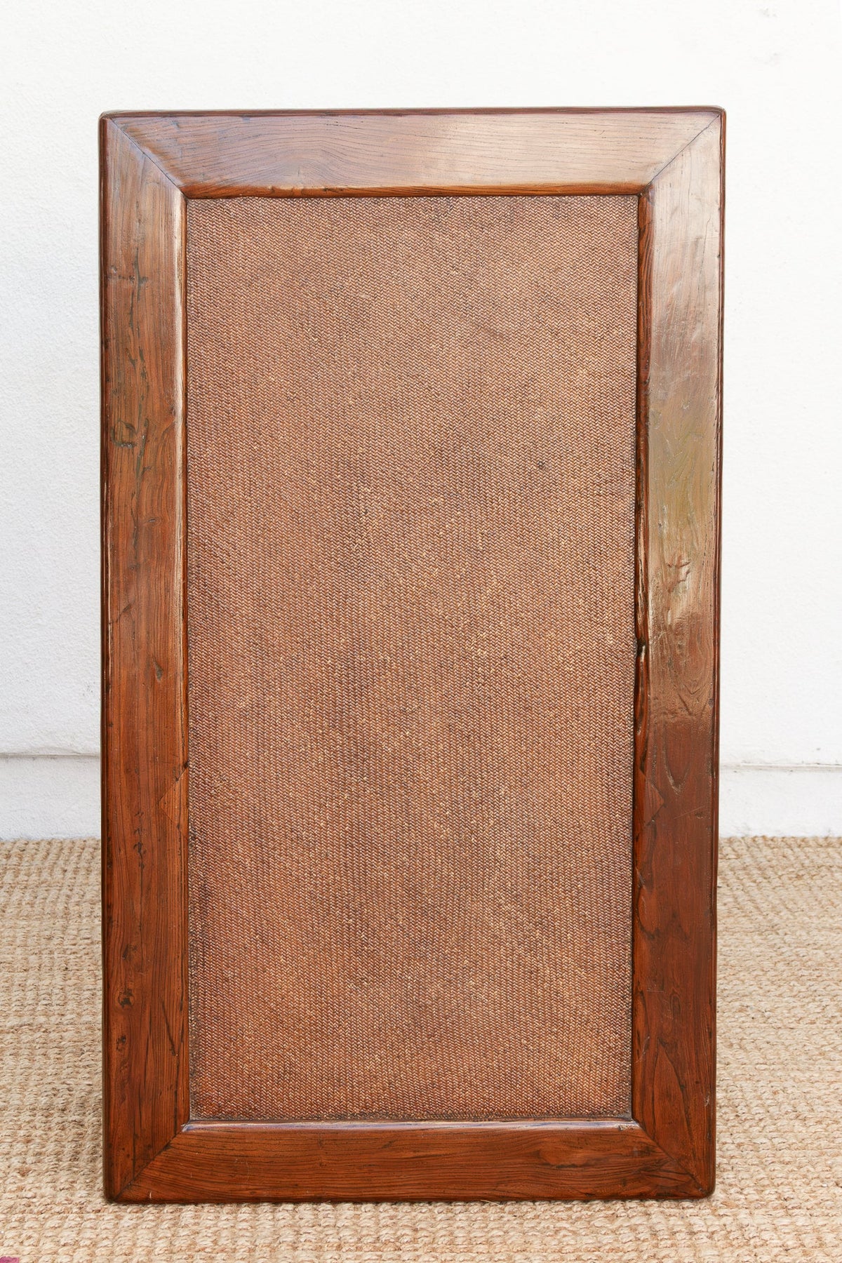 Mid 20th Century Ming Style Wood & Rattan Coffee Table
