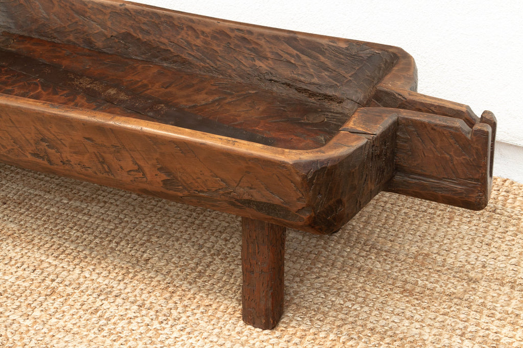 Rustic Antique French Cheese-Making Trough Table