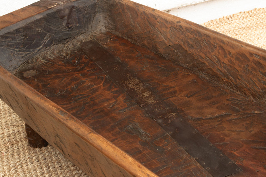 Rustic Antique French Cheese-Making Trough Table