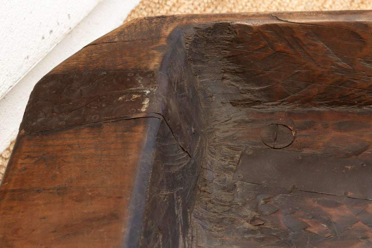 Rustic Antique French Cheese-Making Trough Table