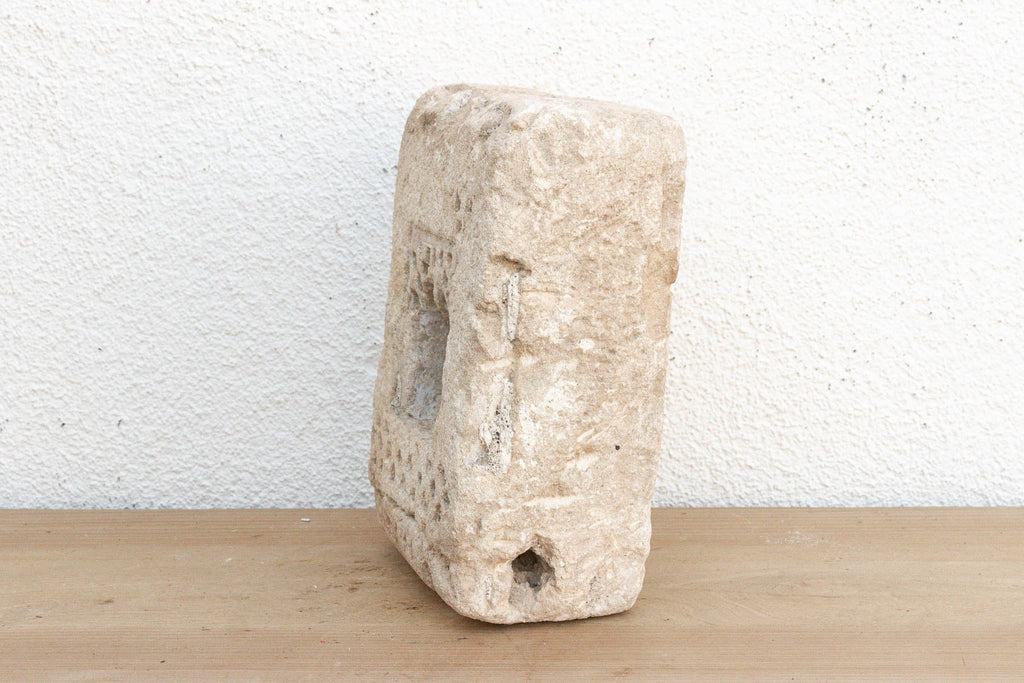 Primitive Carved Stone Inidan Niche (Trade)