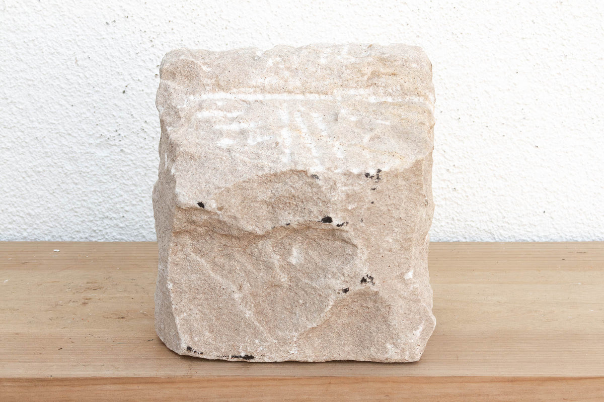 Bleached Carved Stone, Temple Antique Niche