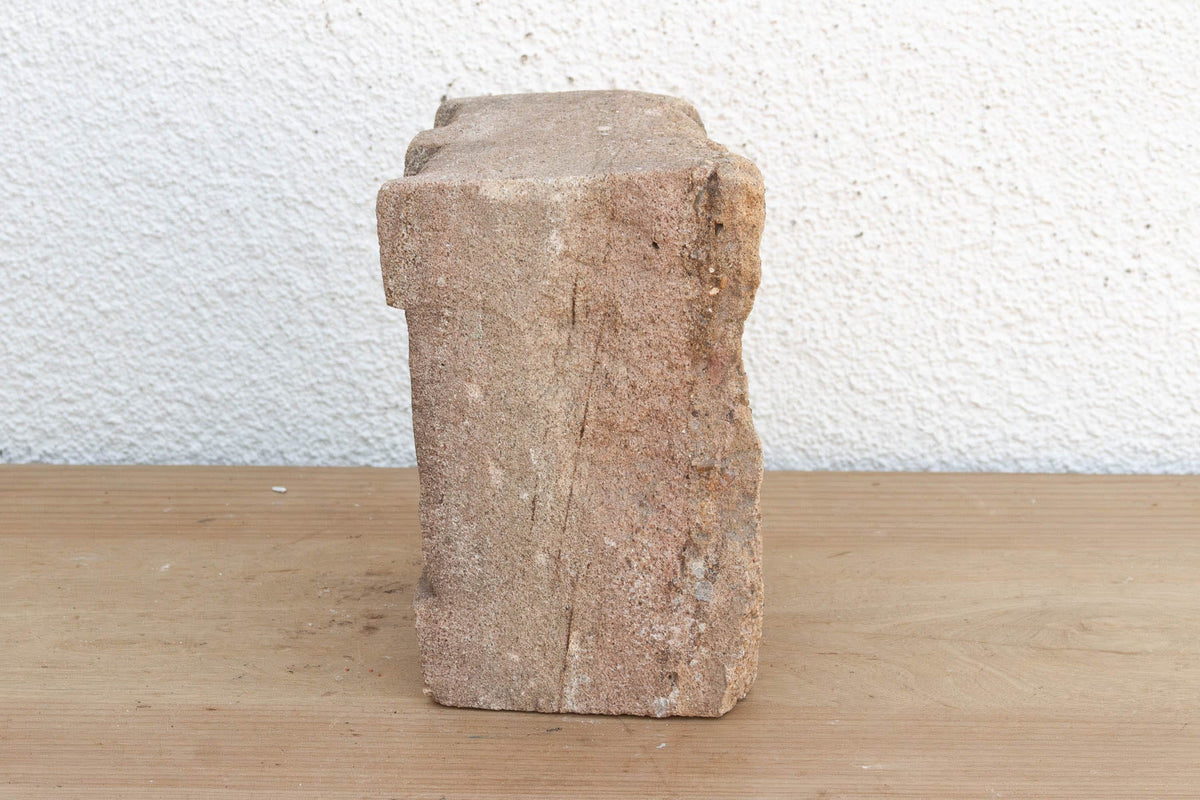 Earthy Gray Stone, Antique Indian Niche