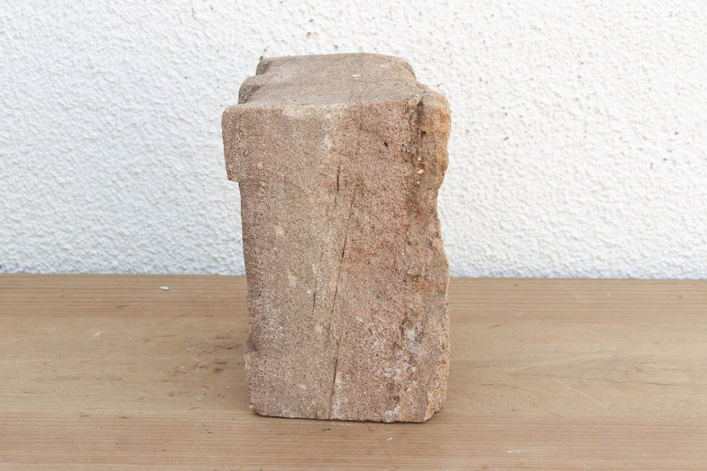 Earthy Gray Stone, Antique Indian Niche (Trade)