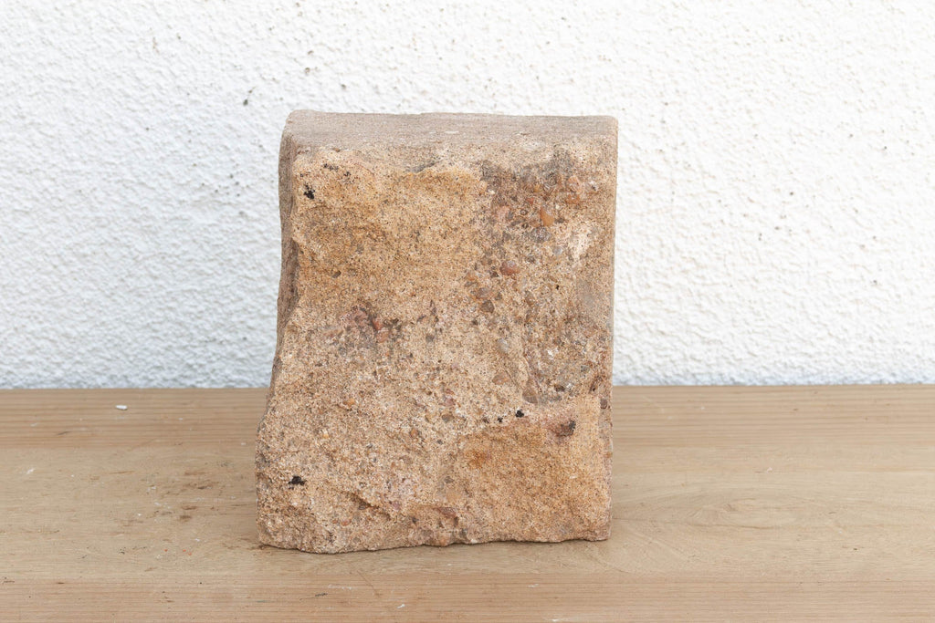 Earthy Gray Stone, Antique Indian Niche