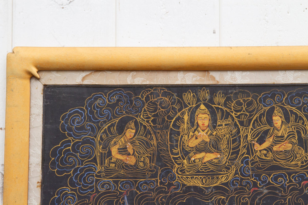 Framed Tibetan Buddhist Thang Ka