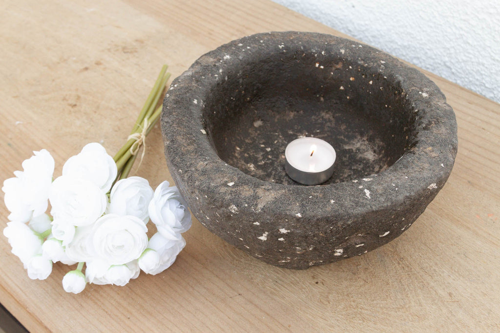 Antique Country Kitchen Stone Bowl (Trade)
