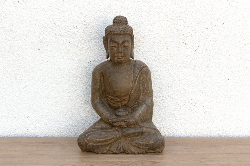 Old Stone Peaceful Garden Buddha