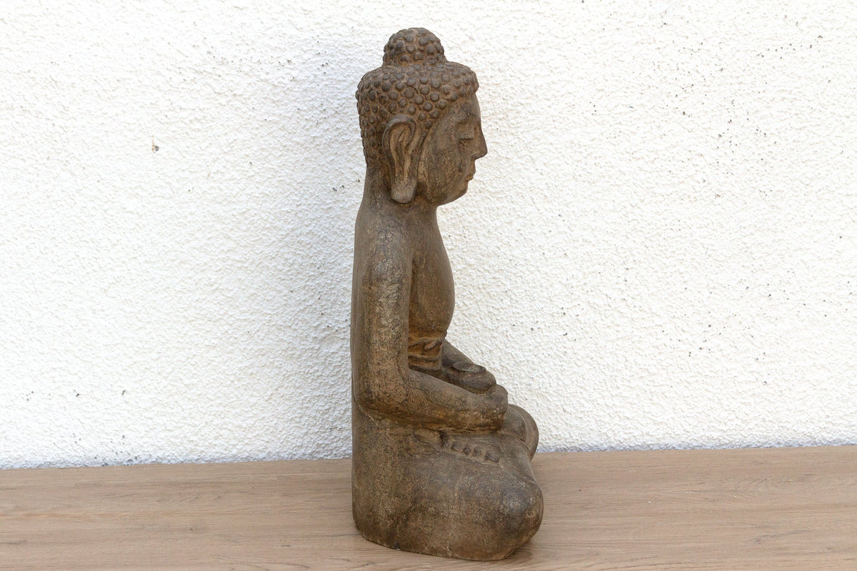 Old Stone Peaceful Garden Buddha