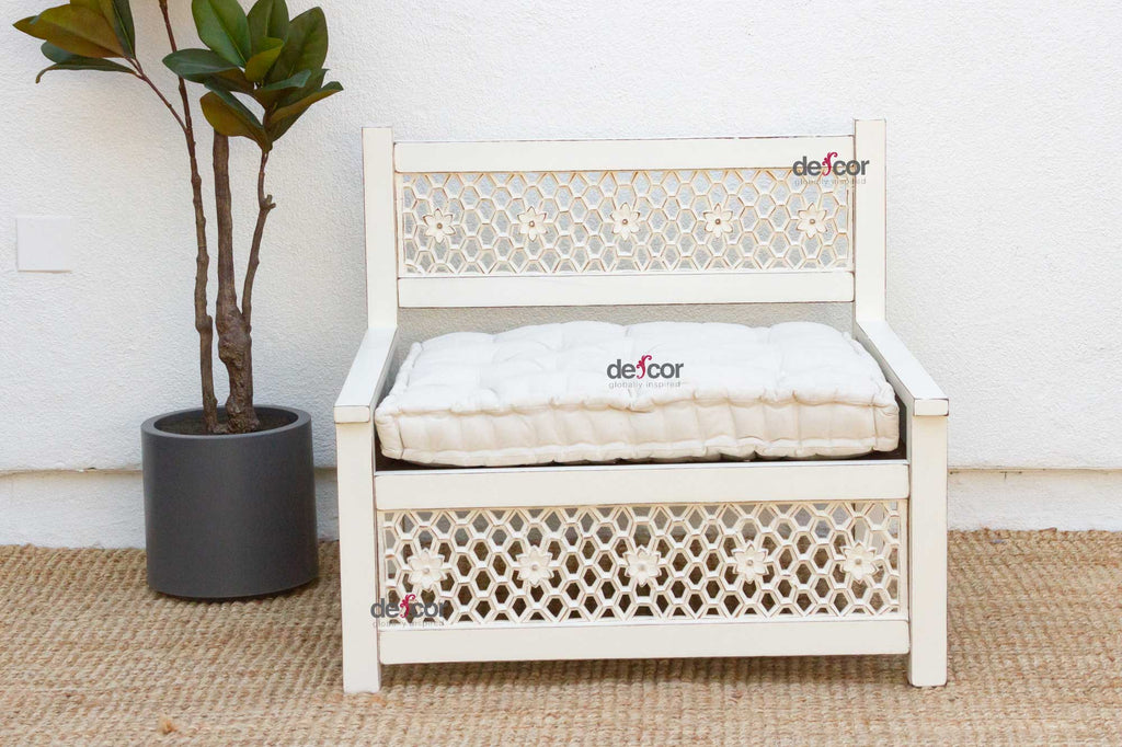 Floral Jali Club Chair