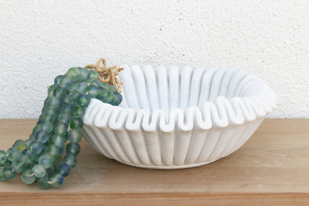Hand-carved Large Marble Centerpiece