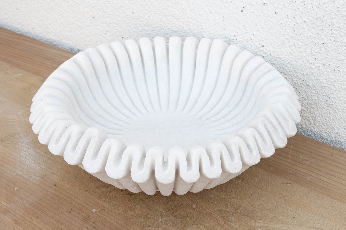Large Organic Modern Marble Bowl