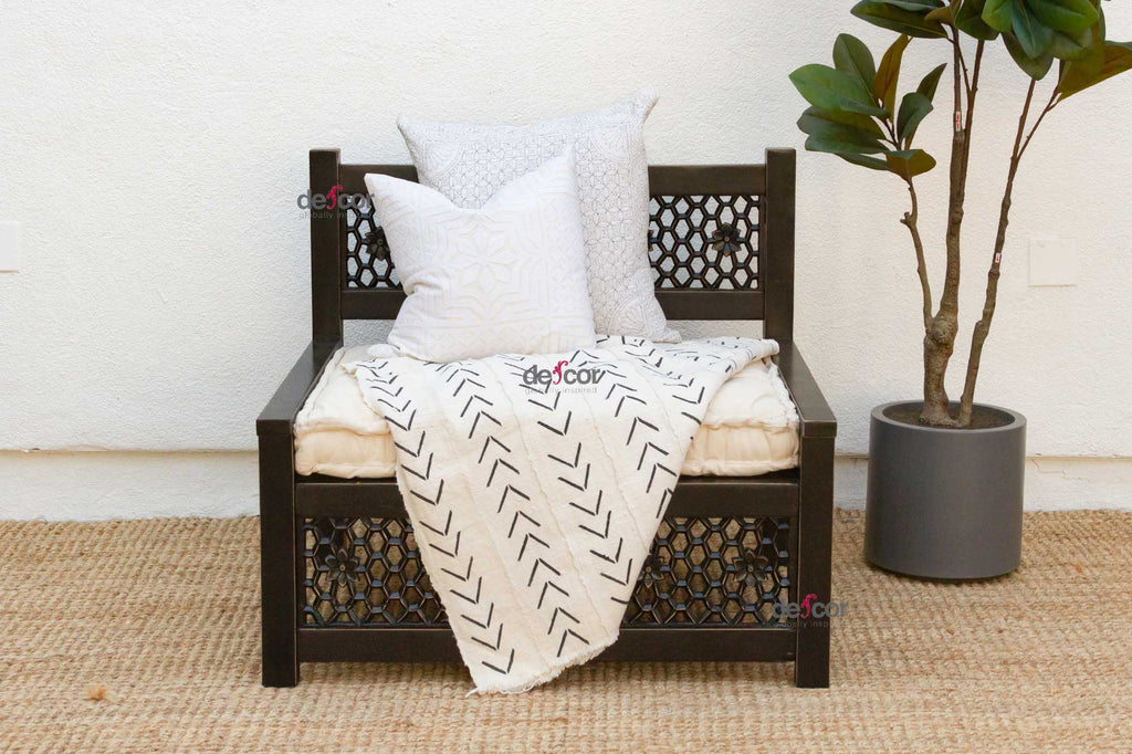 Moroccan Carved Jali Club Chair