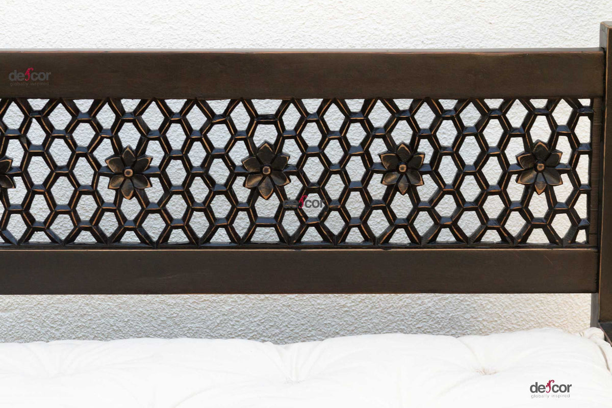 Moroccan Carved Jali Club Chair