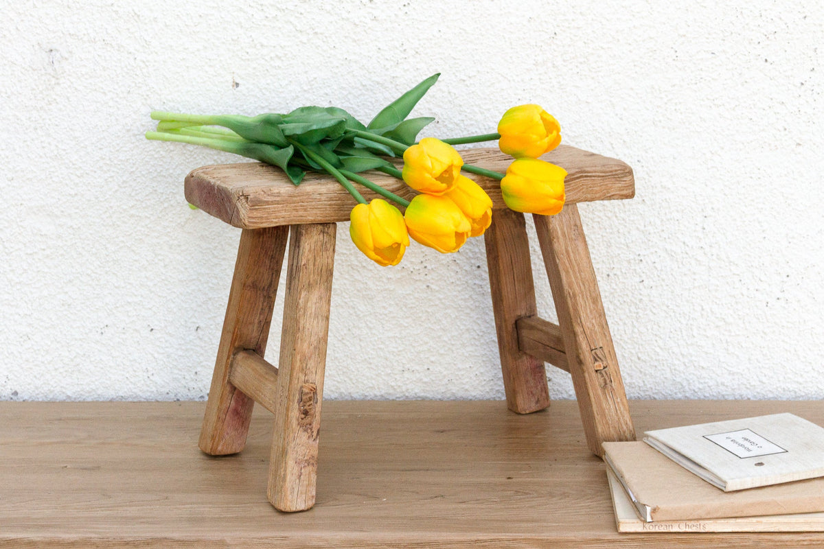 Artisanal Small Wood Milking Stool
