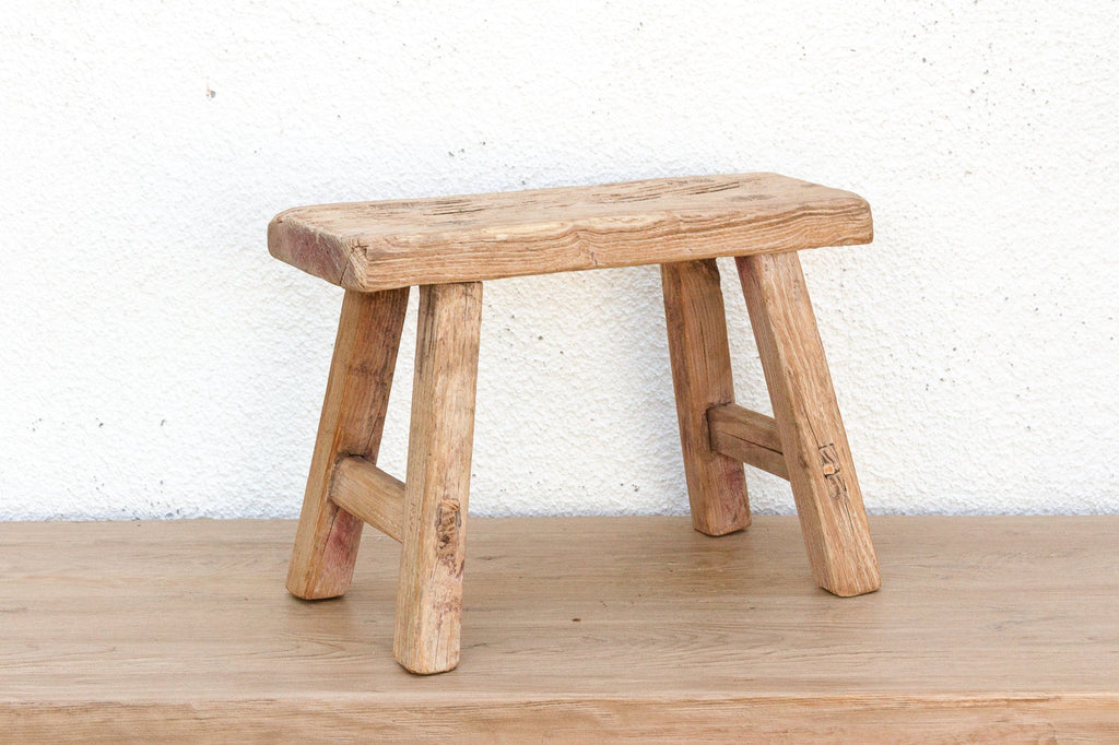 Artisanal Small Wood Milking Stool