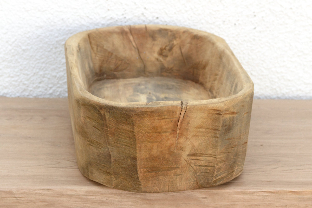 Early 20th Century Country Handhewn Basin