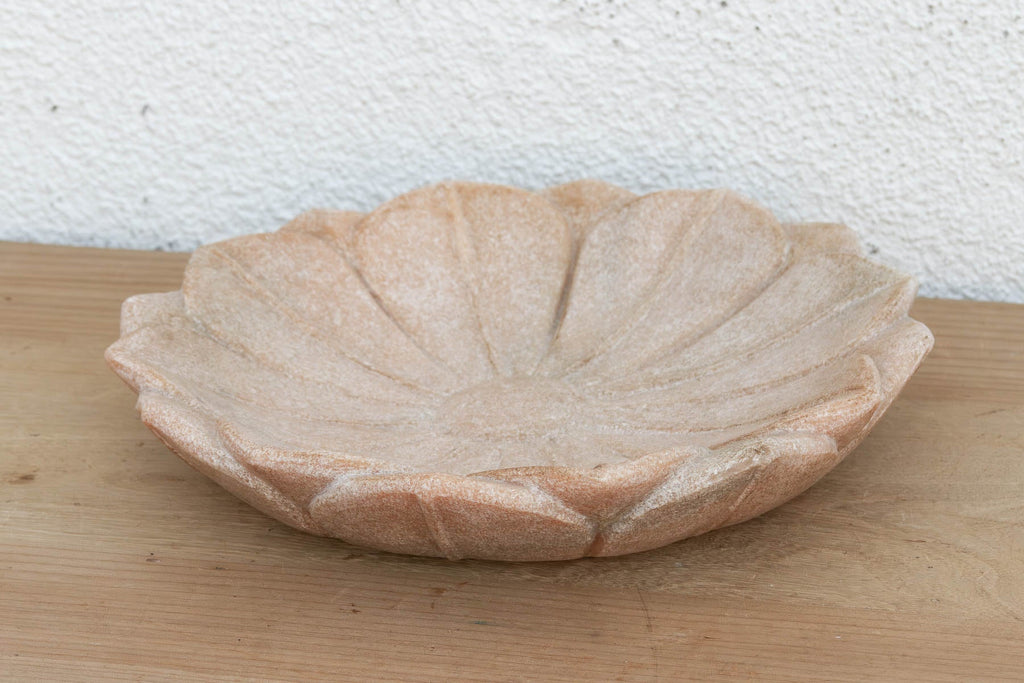 Blush Pink Stone Lotus Flower