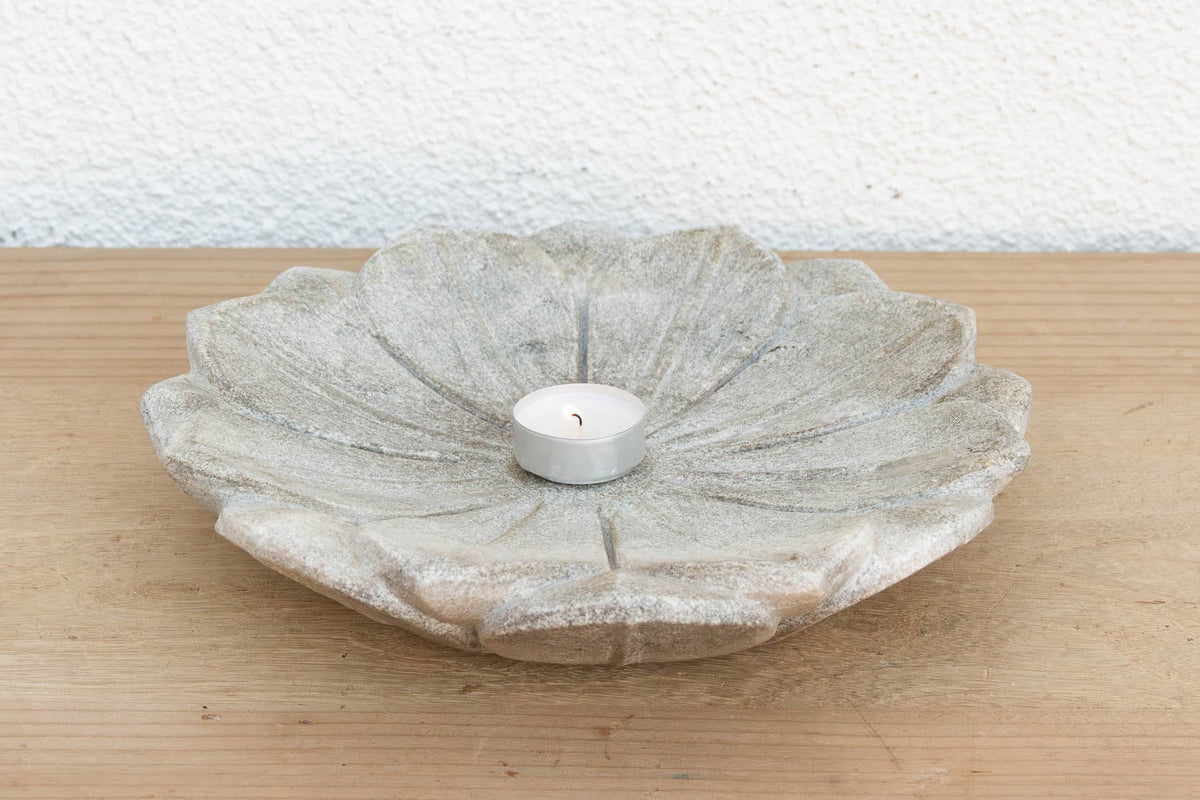 Petite Grey Stone Lotus Flower (Trade)