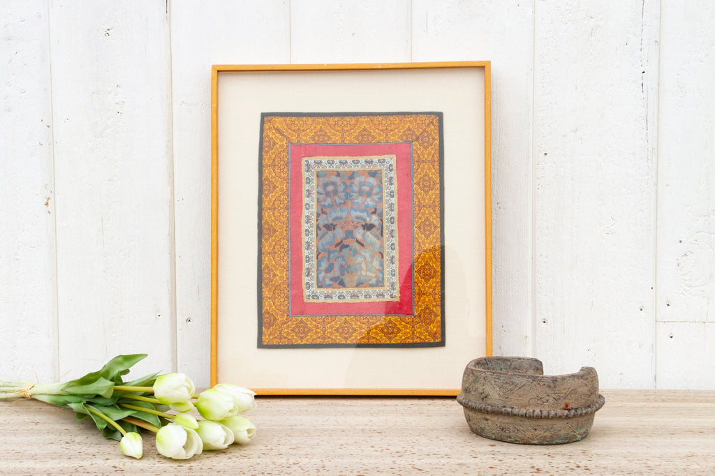 Framed Antique Chinese Rank Badge