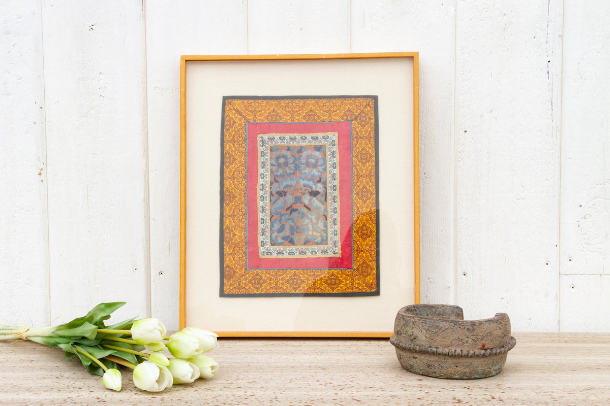 Framed Antique Chinese Rank Badge