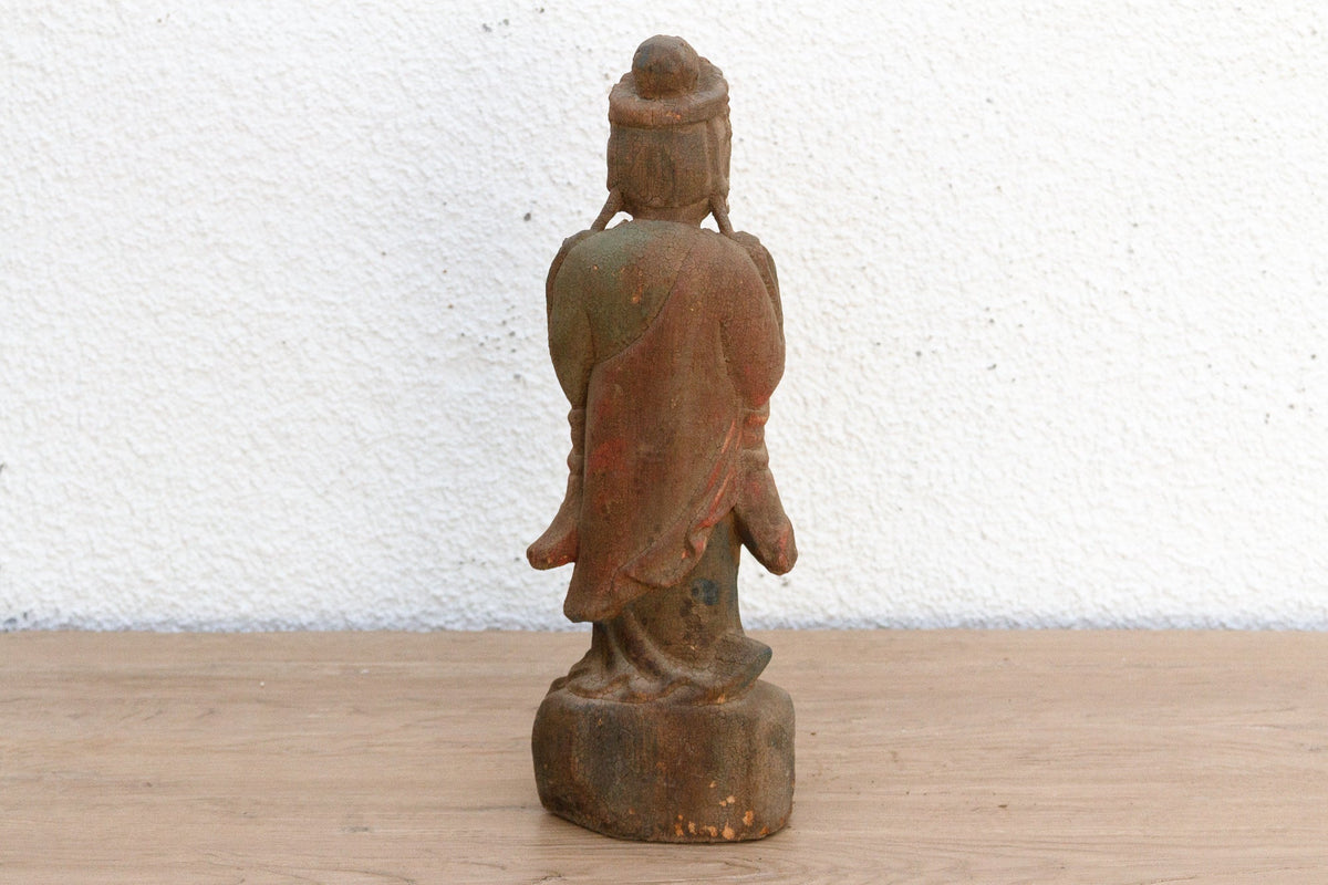 Small Serene Carved Praying Buddha